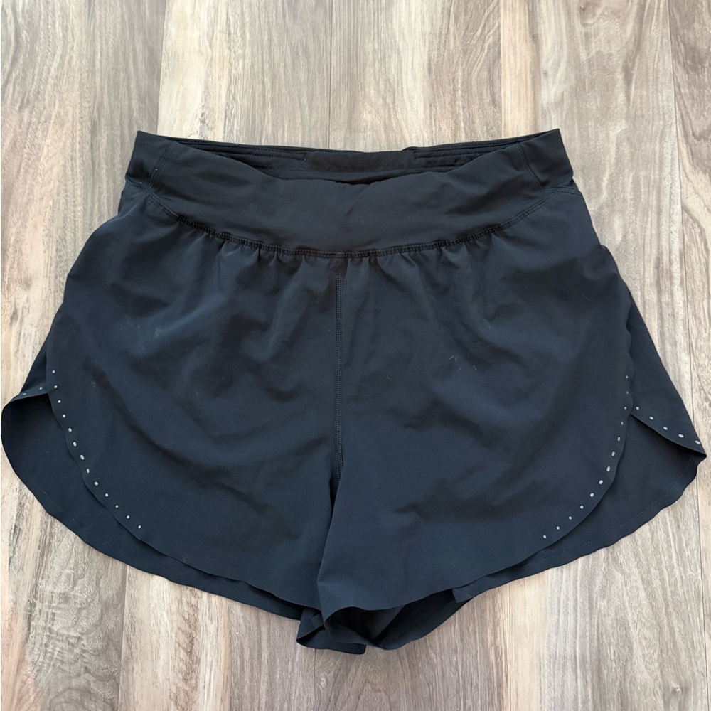 Lululemon Fast and Free High Rise Shorts Black Size 8